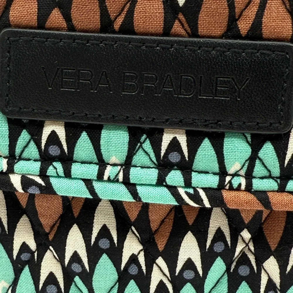 Vera Bradley Sierra Stream Stylish Brown and Green Patterned Women's Backpack